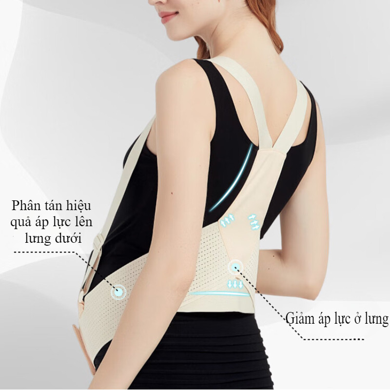 Đai đỡ bụng bầu,Đai Nâng Đỡ Bụng Bầu Co Giãn,Giảm Đau Lưng, Chống Rạn Bụng,chất vải co giãn siêu mềm Nhiều kích thước