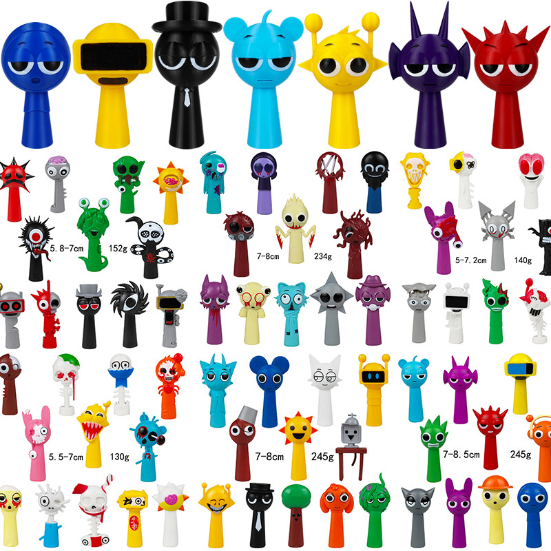 12cm Incredibox Sprunki Nhân Vật Hành Động Simon Raddy 12 Chiếc Sprunki ...