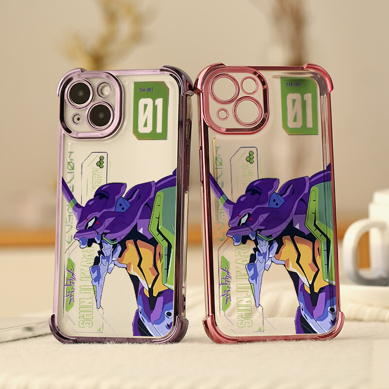 Ốp Điện Thoại Anime Neon Genesis Evangelion Cho Samsung Galaxy A15 A55 A35 A14 A34 A23 A05 A32 A05S A53 A06 A16 A12 A52 A13 A24 A22 A25 A33 Ốp Lưng Mạ Bảo Vệ Camera Silicon
