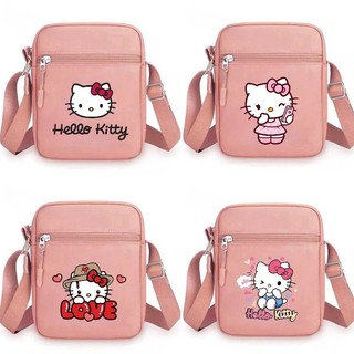 Túi đeo vai Hellokitty in hình hoạt hình, túi vuông thời trang, túi du lịch đa năng