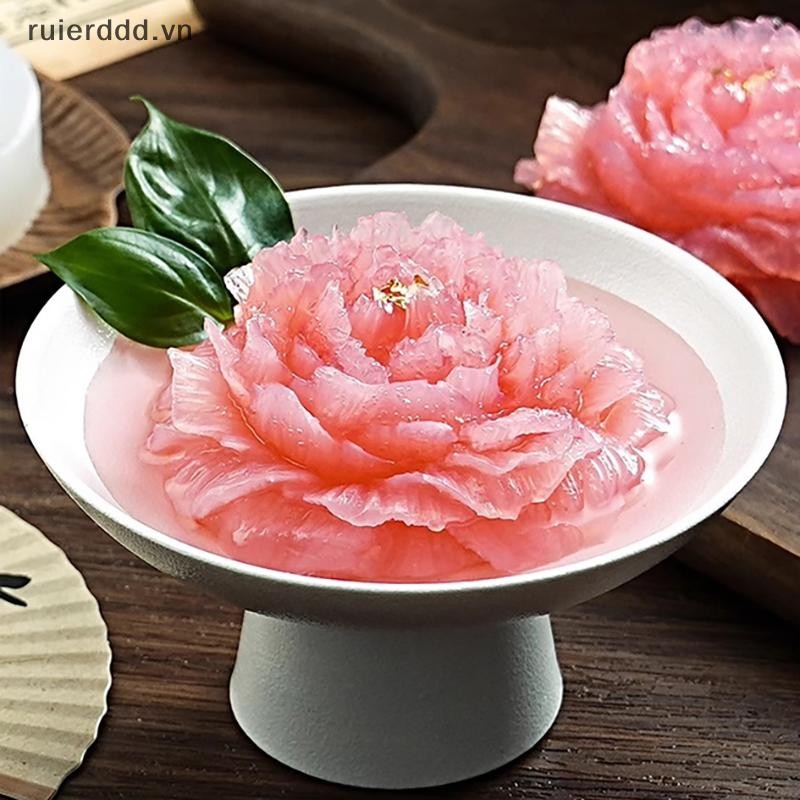 # ruierdd # Khuôn silicon hình hoa mẫu đơn Bánh hoa hồng Khuôn silicon sô cô la Khuôn xà phòng Quà tặng ngày lễ tình nhân Khuôn hoa hồng.