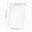 Thư mục tập tin A4 GREAT, Nẹp viết trong suốt dày, Quà tặng kẹp giấy Acrylic dọc chất lượng cao