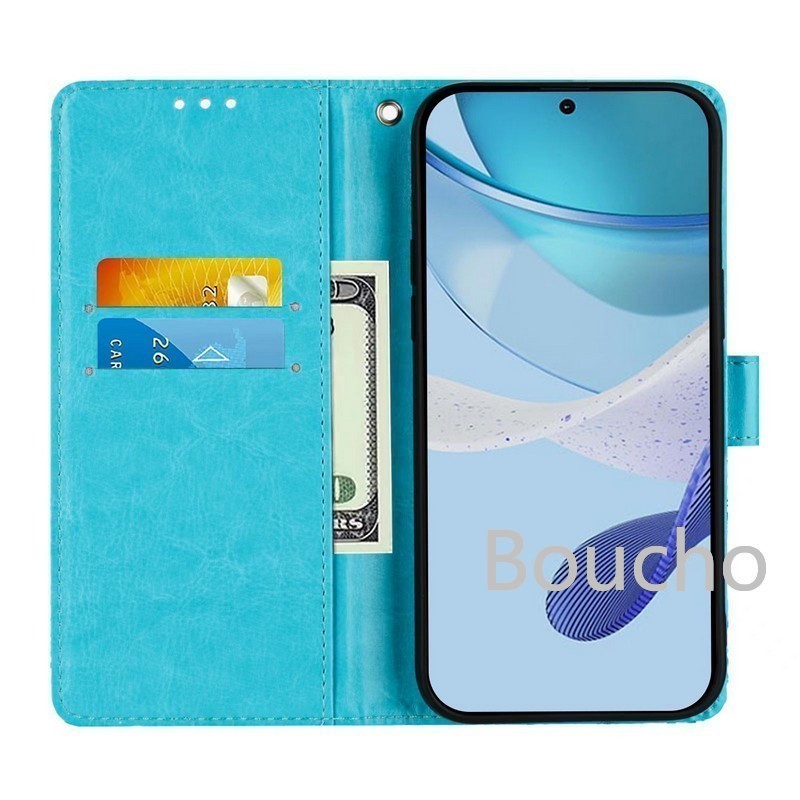 Dành Cho Motorola Moto G Play Power Stylus 2023 2024 2025 5G Ốp Lưng Da PU Lật Vỏ Chống Sốc