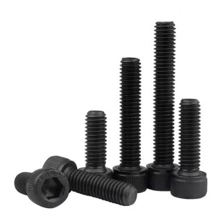 ((LXY) ốc lục giác/ốc lục giác chìm/12.9 Ốc Vít Lục Giác Thép carbon Răng nhỏ/Ốc Vít  Lục Giác  loa/bulong Lục Giác chìm đầu trụ trơn/Chủ đề ngược M4 / M5 / M6 / M8 / M10 / M12 / M16 * L: 10-80mm (RM-VN-1)