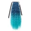 THEGIRL8B Đuôi ngựa xoăn lượn sóng dài, Corn Perm Ombre Dây rút tóc giả đuôi ngựa, Phụ kiện tóc Lông tơ giả tự nhiên đuôi ngựa hàng ngày