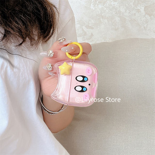 Kirby Star Case AirPods 4 AirPods Pro2 Pro 3 2 1 Bảo vệ tai nghe không dây Apple Màu hồng trong suốt