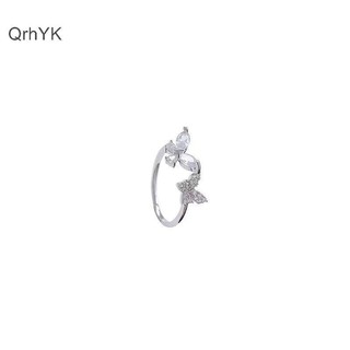 Nhà Máy Thời Trang Hàn Quốc Sang Trọng Lấp Lánh Hợp Kim Nhẫn Nữ Trang Sức Thời Trang Cá Tính Niche Có Thể Điều Chỉnh Mở Tiệc Cưới Trang Sức QrhYK