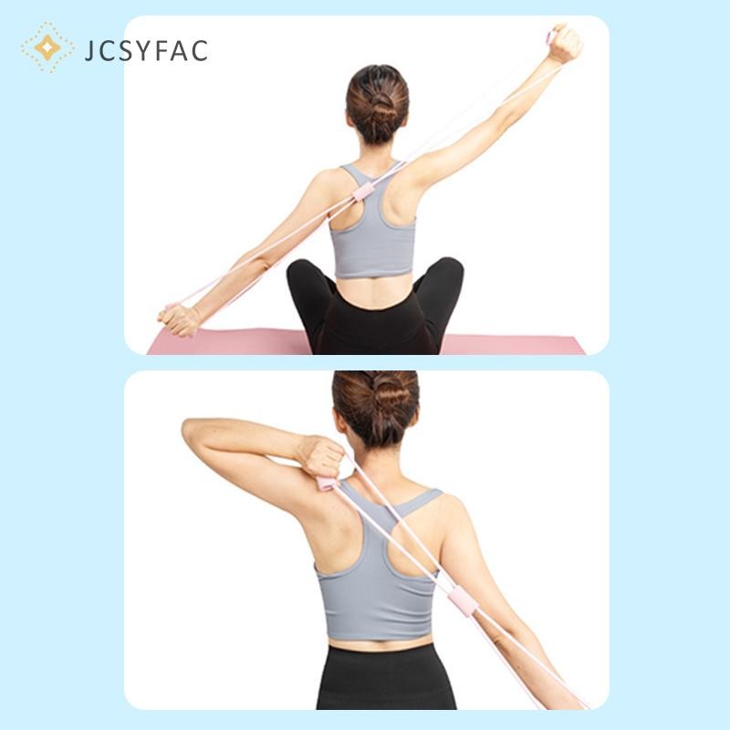 JCSYFAC Độ bền kéo 8 hình, Làm đẹp lưng, Yoga, Mở rộng ngực, Dây căng, Sức khỏe lưng nữ, Dây 8 hình mới
