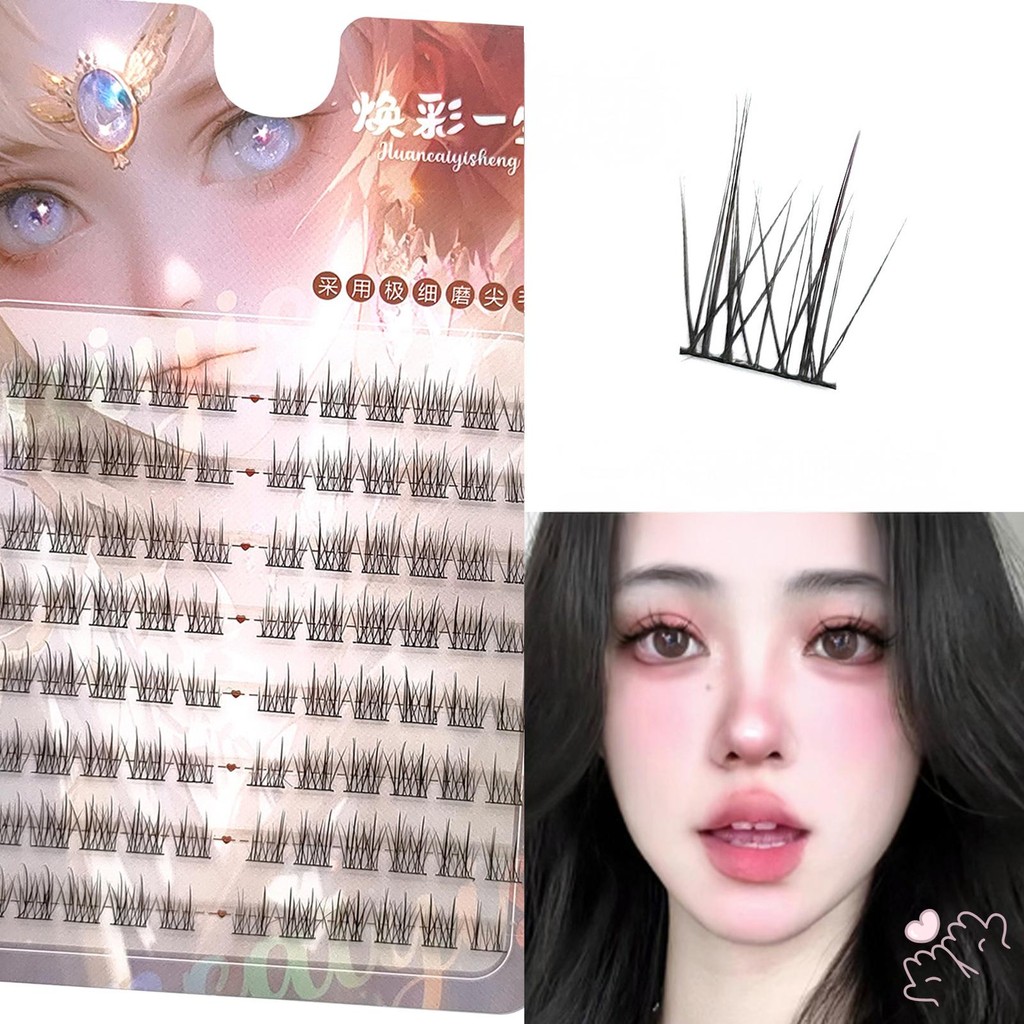 C Curl 9-13mm Cụm mi Cosplay tự nhiên Lông mi giả