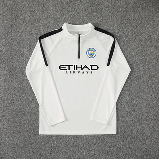 2425 Real Madrid Manchester City Barcelona Same Style Football Training Suit Men's Half Zipper Quick-Drying Costume Running Top PICA