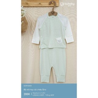 Bubaby BSR110808 Bộ dài tay cài chéo Siro  🔅cho bé T6.0
