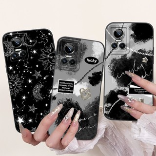 Vỏ Chống Sốc Cho Realme GT Neo 3 / Realme GT Neo 3 150W Ốp điện thoại RMX3561 RMX3563 Không Gian Sang Trọng Hoàng Hôn Kim Loại Ốp điện thoại Mềm