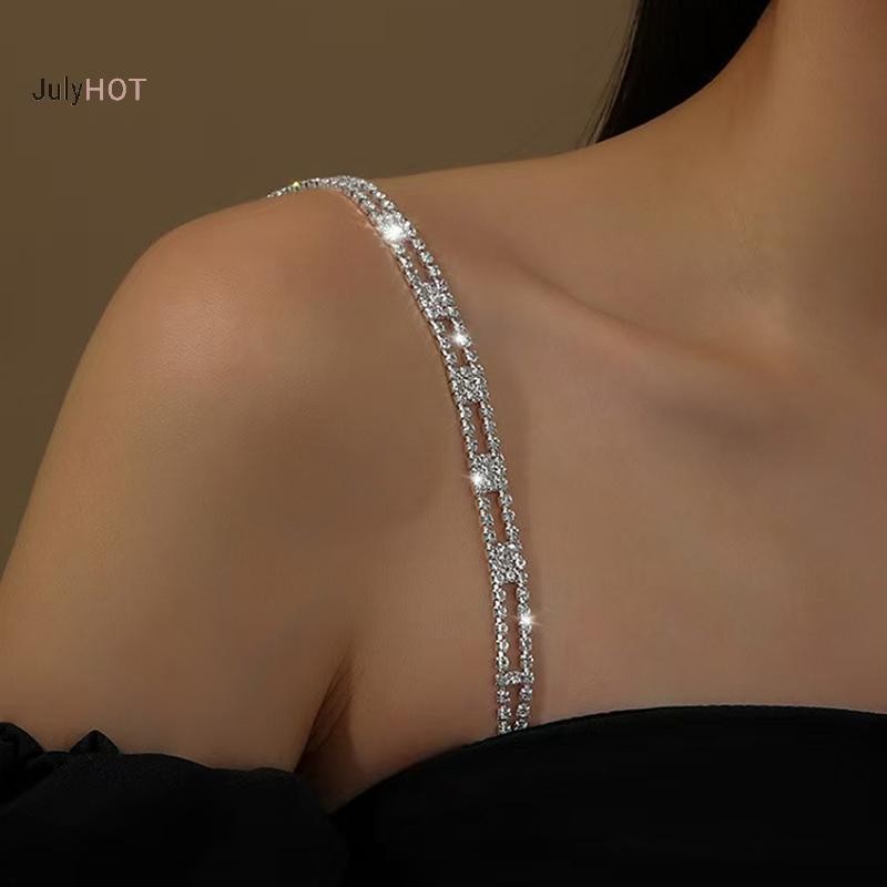 Áo Ngực JULYHOT Dây Đeo Vai Pha Lê, Kim Loại, Chống Trơn Trượt, Gợi Cảm, Thoáng Mát - Massivedeals