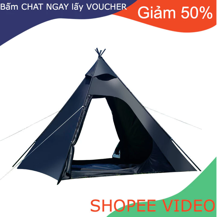 Glamping Lều cắm trại cao cấp Lều da đen, lều cắm trại ngoài trời chống tia cực tím, chống mưa, Lều Dã Ngoại – 5