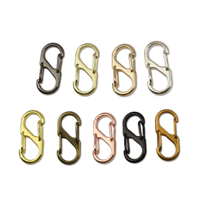 10 Cái / gói Phong Cách Mới Mạ Điện Hợp Kim Mạ Kẽm Hình Chữ S Carabiner Hai Đầu Mùa Xuân Khóa Chó Hành Lý Phần Cứng Vòng Chìa Khóa Mặt Dây Chuyền Tự Làm Phụ Kiện Trang Sức