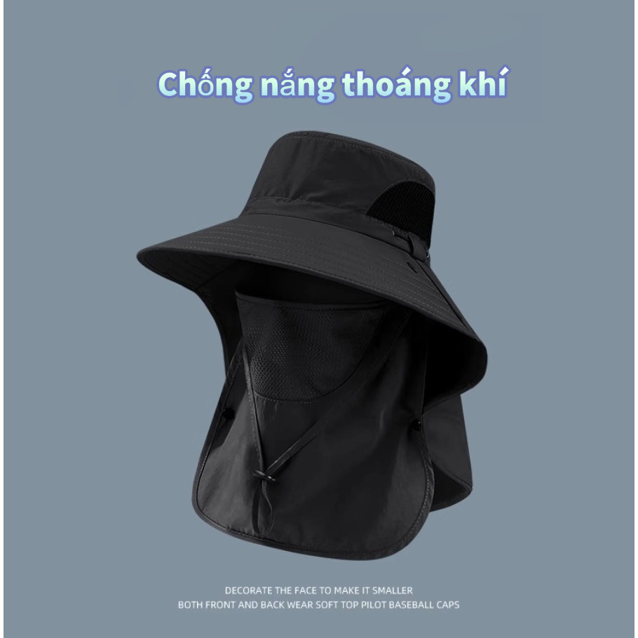 🔥Còn hàng🔥Mũ lưỡi trai rộng vành mùa hè cho nam dùng để chống nắng ngoài trời