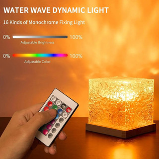 Đèn sân khấu máy chiếu USB 16 màu Đèn LED năng động Nước gợn sóng Đèn ngủ Phòng ngủ Ánh sáng xung quanh mát mẻ cho phòng ngủ Phòng chơi game tại nhà Lễ hội tiệc treo tường Trang trí phòng chơi game