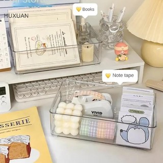 Huxuan Acrylic Hộp Bảo Quản Mỹ Phẩm Để Bàn Hộp Nhựa Trong Suốt Ký Túc Xá Hộ Gia Đình Mặt nạ Da Hộp Tủ Lạnh Hộp Bảo Quản RFT