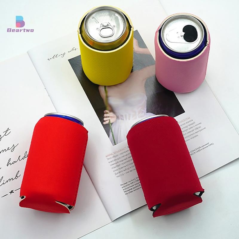 < Beartwo > Tay áo bia Cắm trại Lon Cup Soda Cover Neoprene Uống mát tay chai đẹp