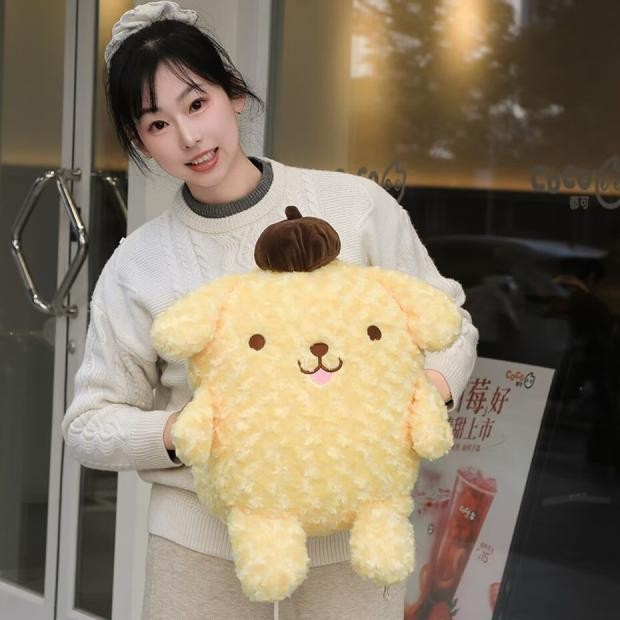 PS1 Dễ Thương Sanrio Pompompurin Sang Trọng Búp Bê Quà Tặng Cho Bạn Gái Bé Nhẹ Nhàng Đồ Chơi Ném Gối Đồ Chơi nhồi bông SP1