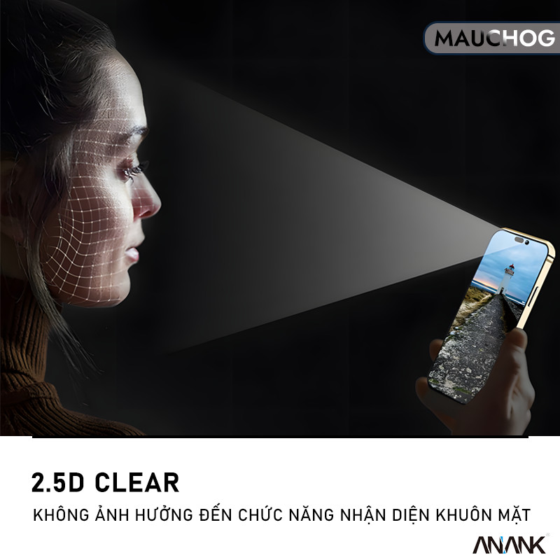 Kính Cường Lực Anank Trong Suốt Cao Cấp Siêu Mỏng Cho Điện Thoại iPhone 17 Pro Max 16 15 14 13