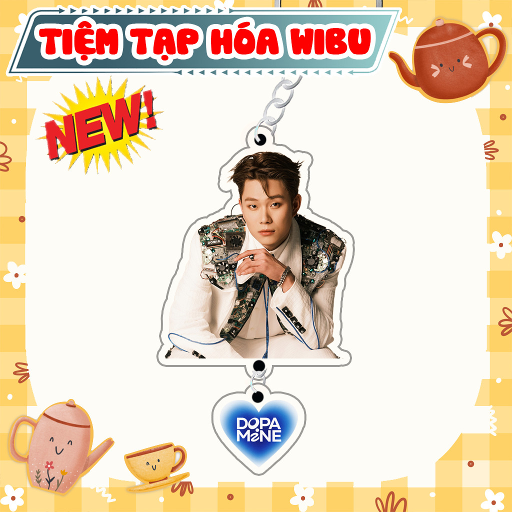 Móc Khoá Keychain Acrylic Dương Domic Dopamine Fans 2 Mảnh Mất Kết Nối Tràn Bộ Nhớ Album Debut Tiệm Tạp Hóa Wibu