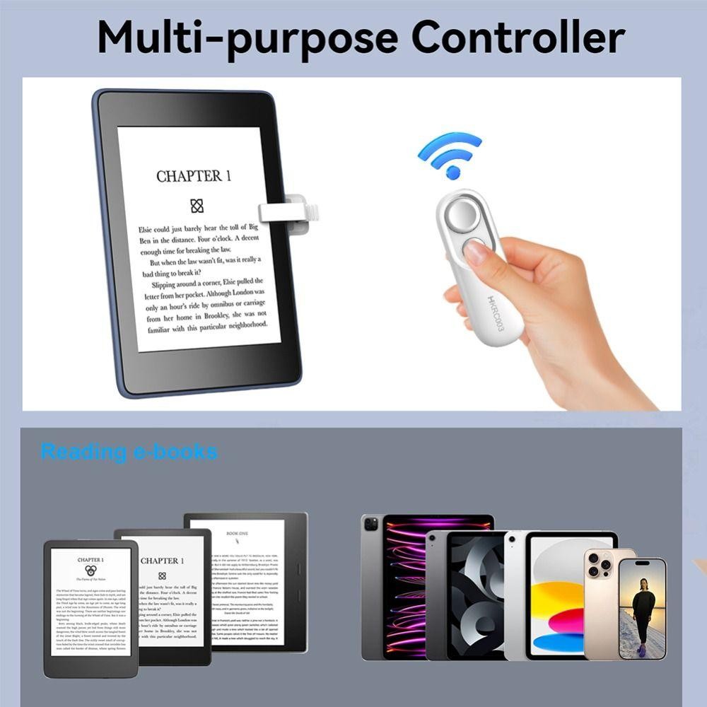 SAIA Điều Khiển Từ Xa Clicker, Thiết Thực Thông Minh RF Remote Page Turner, Không Dây Có Dây Đeo Tay Trang Turner Clicker Cho Kindle Paperwhite Oasis Kobo Ereaders
