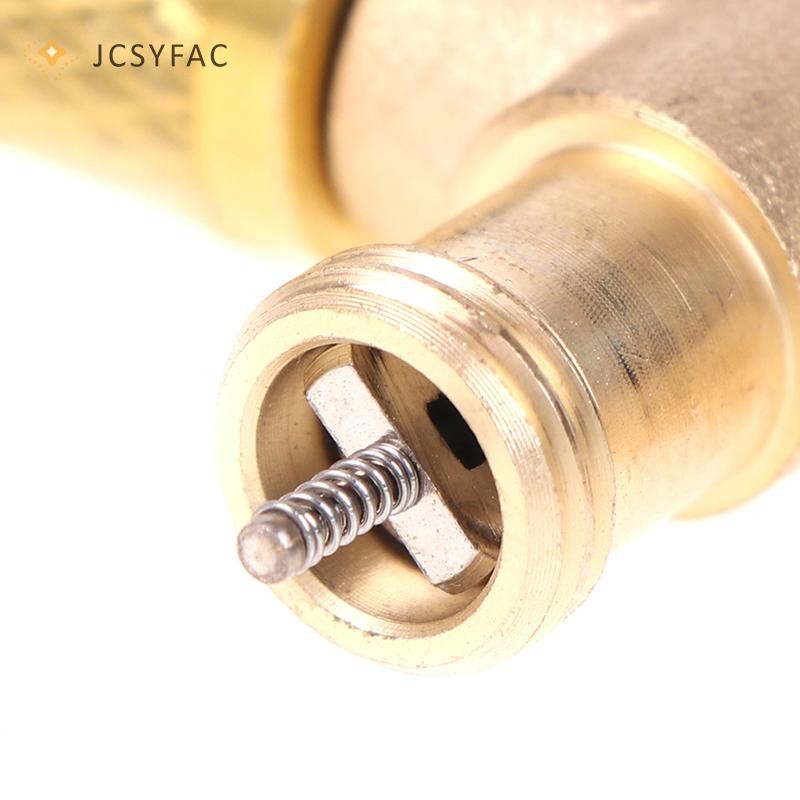 Jcsyfac Van xả làm lạnh Van loại trừ không khí nhanh Van phát hành Đồng hồ đo áp suất Mới