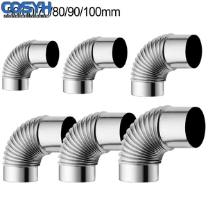 Bếp Ống Flue Thép Ống Khuỷu Tay Mũ Mưa Ống Lót Chimney Flue Cho Bếp