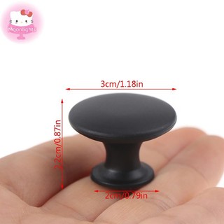 Moonlights Tay Cầm Đơn Kéo Núm Tủ Ngăn Kéo Tay Cầm Vít Nhựa Cơ Bản Ngăn Kéo Tròn EN