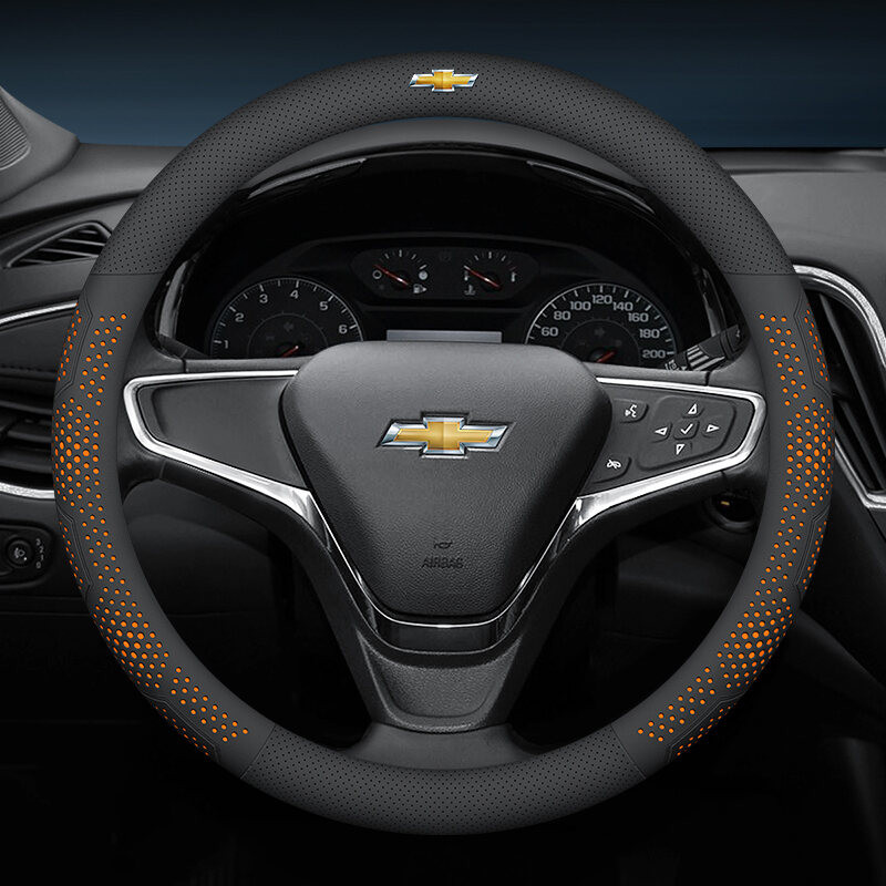 Bọc vô lăng ô tô siêu mỏng, da siêu mỏng chống trượt và thấm mồ hôi cho Chevrolet Cruze Spark Trailblazer Sail Aveo Tracker Malibu Tahoe Camaro Suburban ﻿ Xe hơi