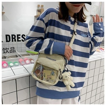Women's Korean-Style Canvas Shoulder Bag