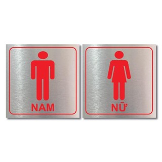 Biển báo WC nam nữ cao cấp, biển chỉ dẫn nhà vệ sinh WC, biển báo toiet, biển chỉ dẫn toilet nam, nữ Cao cấp