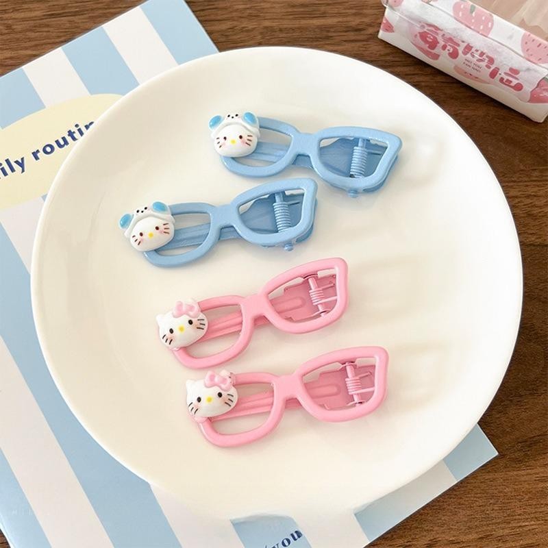 Hàn Quốc Dễ Thương Hello Kitty Kính Kẹp Tóc Cô Gái Học Sinh Phụ Kiện Tóc Ngọt Ngào Quà Tặng.