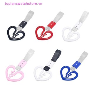 Toplanswatchstore Hình trái tim tan vỡ dễ thương Dây đeo cảnh báo chống tĩnh điện trên ô tô Vòng trang trí Xe buýt Tàu điện ngầm Tay cầm ô tô Vòng cảnh báo cản sau VN