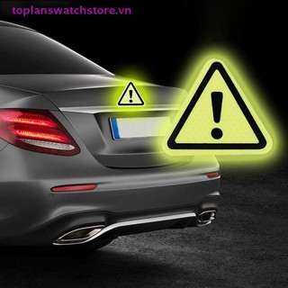 Toplanswatchstore Tam Giác Exclamation Mark Phản Quang Cảnh Báo Nhãn Dán Xe Hơi Lái Xe Ban Đêm An Toàn VN