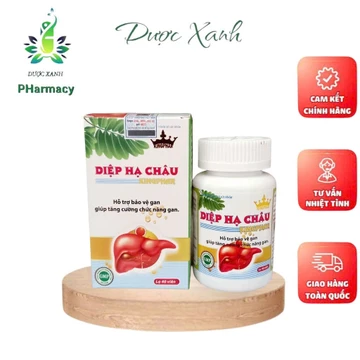 Viên uống Diệp Hạ Châu Kingphar - Hỗ trợ bổ gan, tăng cường chức năng gan, hạ men gan - Hộp 40 viên.