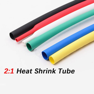 2: 1 Ống Co Nhiệt Đường Kính 10 11 12 13 14 15 16 18 20 22 25 28 30 35mm Dây Cách Nhiệt Co Bọc Cáp Sửa Chữa Ống Polyolefin