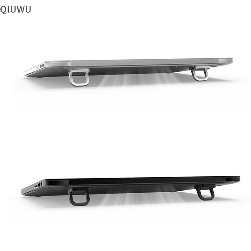 QIUWU 2 Giá đỡ máy tính xách tay Giá đỡ di động Có thể gập lại Nvisible Laptop Riser cho giá đỡ máy tính xách tay Giá đỡ làm mát.