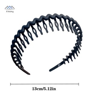 ELBBKG Nữ Đơn Giản Nhiều Màu Sắc Mờ Răng Đầu Gãy Tóc Hoàn Thiện Ngoài Trời Tóc Vòng Mũ Thời Trang Mới Phụ Kiện Tóc