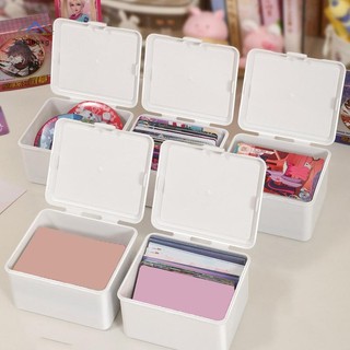 ELBBKG Hàn Quốc Trong Suốt Hộp Bảo Quản Thẻ Photocard Hộp Bảo Quản Thẻ Ảnh Sắp Xếp Phân Loại Flip Box Mới