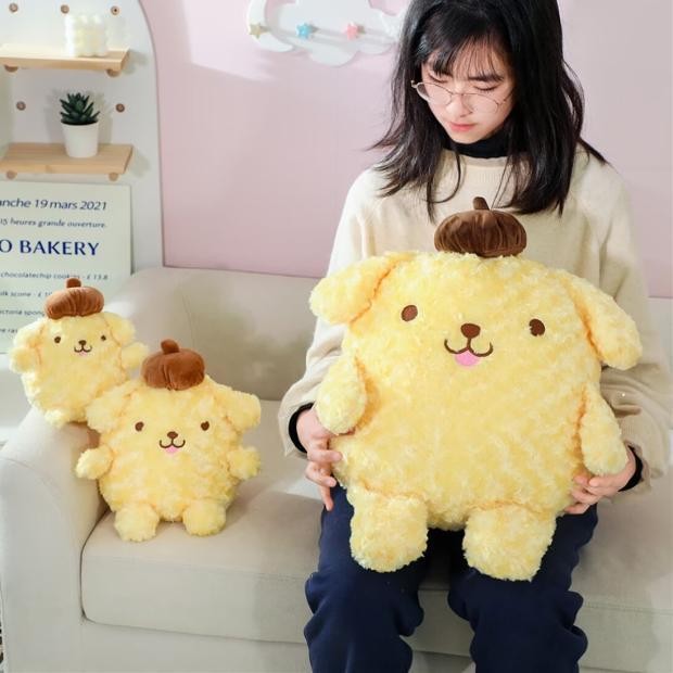PS1 Dễ Thương Sanrio Pompompurin Sang Trọng Búp Bê Quà Tặng Cho Bạn Gái Bé Nhẹ Nhàng Đồ Chơi Ném Gối Đồ Chơi nhồi bông SP1