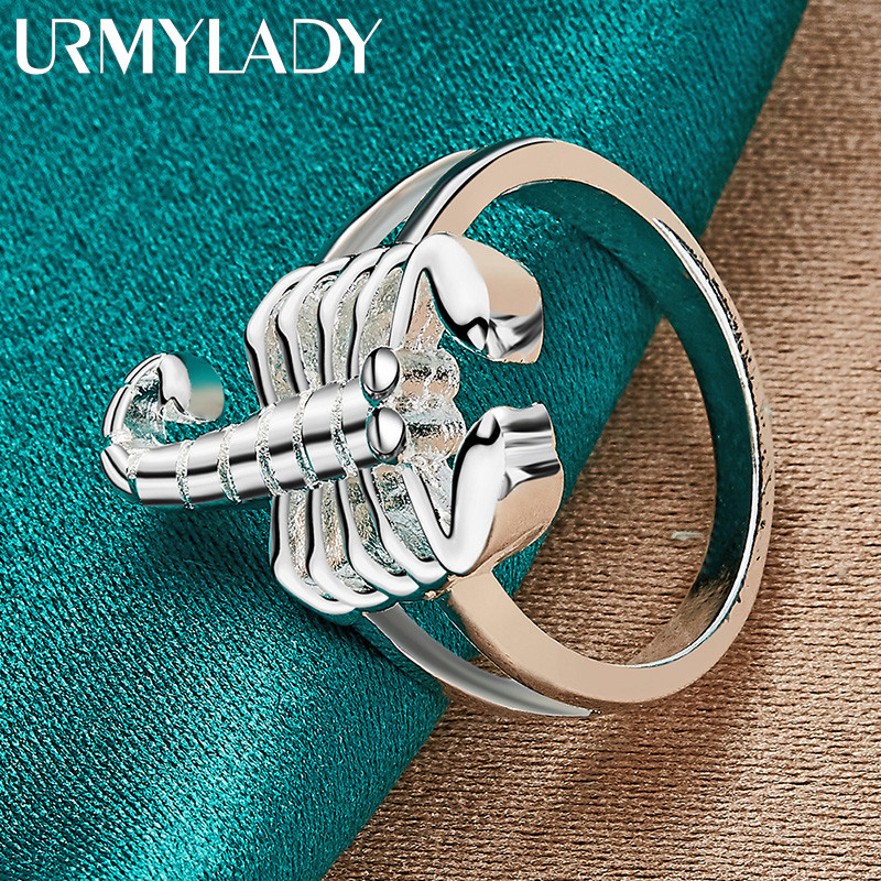 URMYLADY Bạc 925 Bọ Cạp 7-10 # Nhẫn Nữ Cưới Đính Hôn Trang Sức Thời Trang