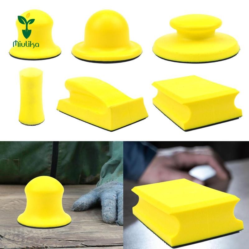 Tay Chà Nhám Khối Tay Sander Công Thái Cầm Đánh Bóng Miếng Lót Chà Nhám Cho Nội Thất Phục Hồi Xe Ô Tô Thân Xe
