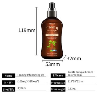 Sun Protection Black Coconut Tanning Oil  100ml