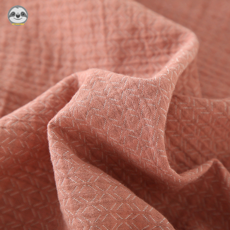 Đồ ngủ cặp đôi phong cách Nhật Bản muji, sợi nhuộm cotton nguyên chất, có thể mặc ngoài như kimono