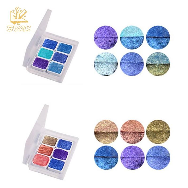 Alittlesetrtu 1ml 6 Màu Ngọc Trai Series Hướng Dẫn Sử Dụng Màu Nước Sơn Nghệ Thuật Sơn Móng Tay Trang Trí Màu Nước VN
