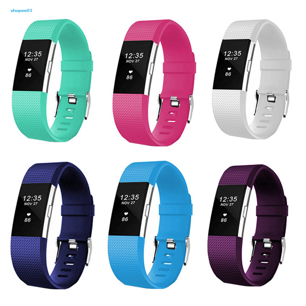 [Ky] Dây đeo đồng hồ silicon mềm Dây đeo đồng hồ thông minh silicon mềm cho Fitbit Charge 2