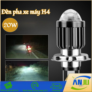 Đèn pha xe máy H4, Chống Chói & Tuổi Thọ Cao, Ánh Sáng Trắng - Vàng, Dễ Lắp Cho Mọi Xe