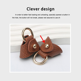 Thích hợp cho Longchamp Nhỏ Vừa Túi Lớn Không Đục Lỗ Chuyển Đổi Túi Thay Thế Khóa Túi Messenger Phụ Kiện Túi Xách